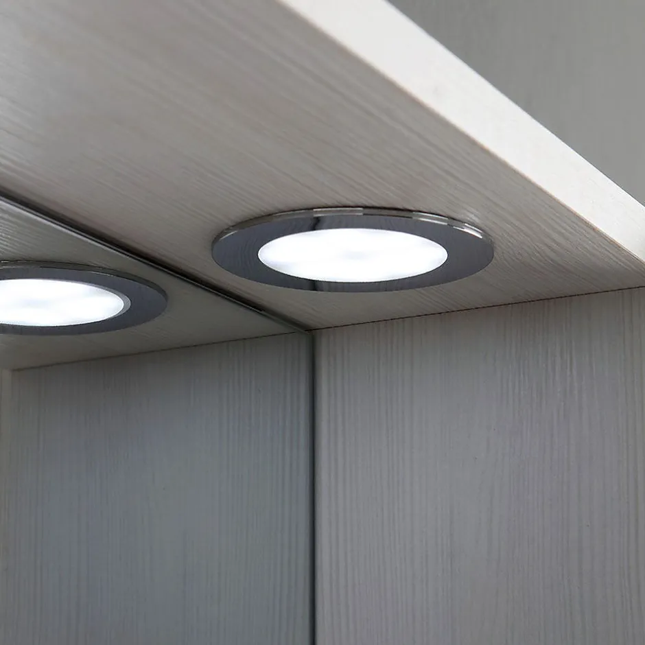 Kiamami Valentina Miroir De Salle De Bain En Chêne Blanc Avec Lumière Led