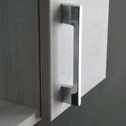 Kiamami Valentina Miroir De Salle De Bain En Chêne Blanc Avec Lumière Led