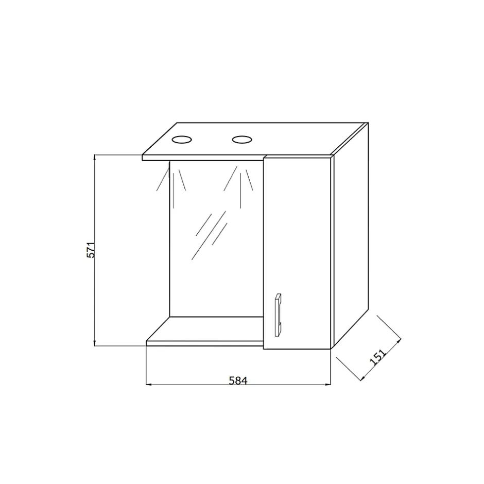 Kiamami Valentina Miroir De Salle De Bain En Chêne Blanc Avec Lumière Led