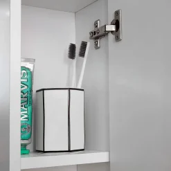 Kiamami Valentina Miroir De Salle De Bain Inglesina Blanc Avec Tablette Inférieure, Unité Murale Droite Et Spot Led* Armoire De Toilette