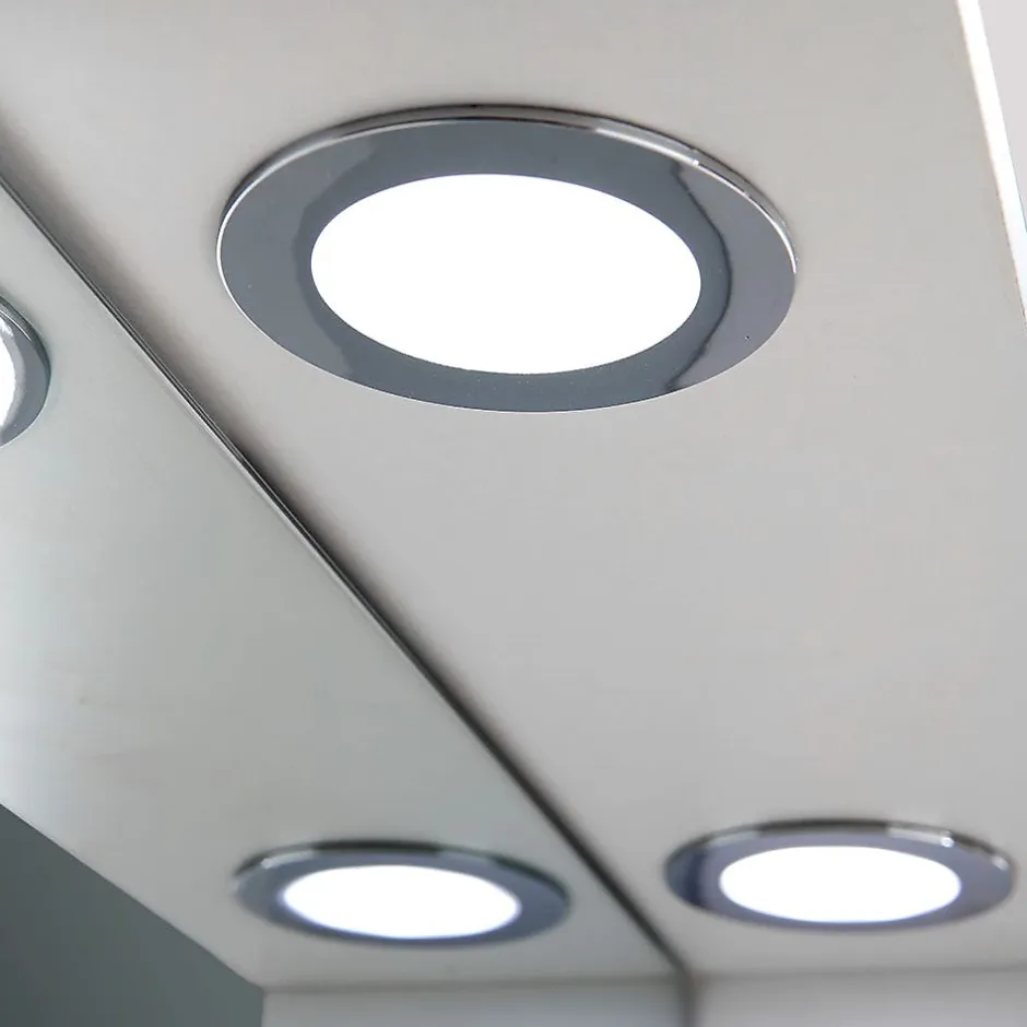 Kiamami Valentina Miroir De Salle De Bain Inglesina Blanc Avec Tablette Inférieure, Unité Murale Droite Et Spot Led* Armoire De Toilette