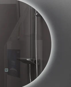 Luxury Bain Miroir de salle de bain LED 80cm rond à luminosité variable - LB-316080-80-80 LuxuryBain* Miroir Lumineux
