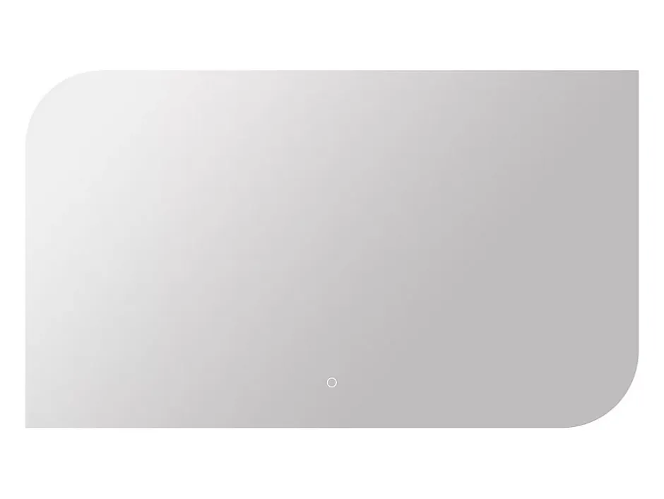 Vente-unique Miroir de salle de bain lumineux rectangulaire anti-buée avec bouton tactile - 120 x 70 cm - REVALUNA* Miroir Simple