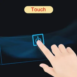 AICA Sanitaire Miroir de salle de bain led tactile, 80x60cm illumination LED intégrée avec fonction anti-buée Blanc froid,