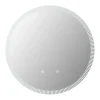 Vente-unique Miroir de salle de bain lumineux soleil avec anti buée et bouton tactile - D60 cm - VERECIO* Miroir Simple