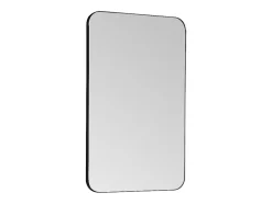 Vente-unique Miroir de salle de bain rectangle contour noir - 50x80 cm - DEMETRIA