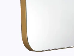Vente-unique Miroir de salle de bain rectangle contour doré - 50 x 80 cm - DEMETRIA* Miroir Simple