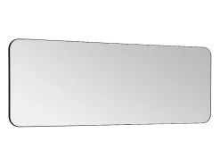 Vente-unique Miroir de salle de bain rectangle contour noir - 140x50 cm - DEMETRIA