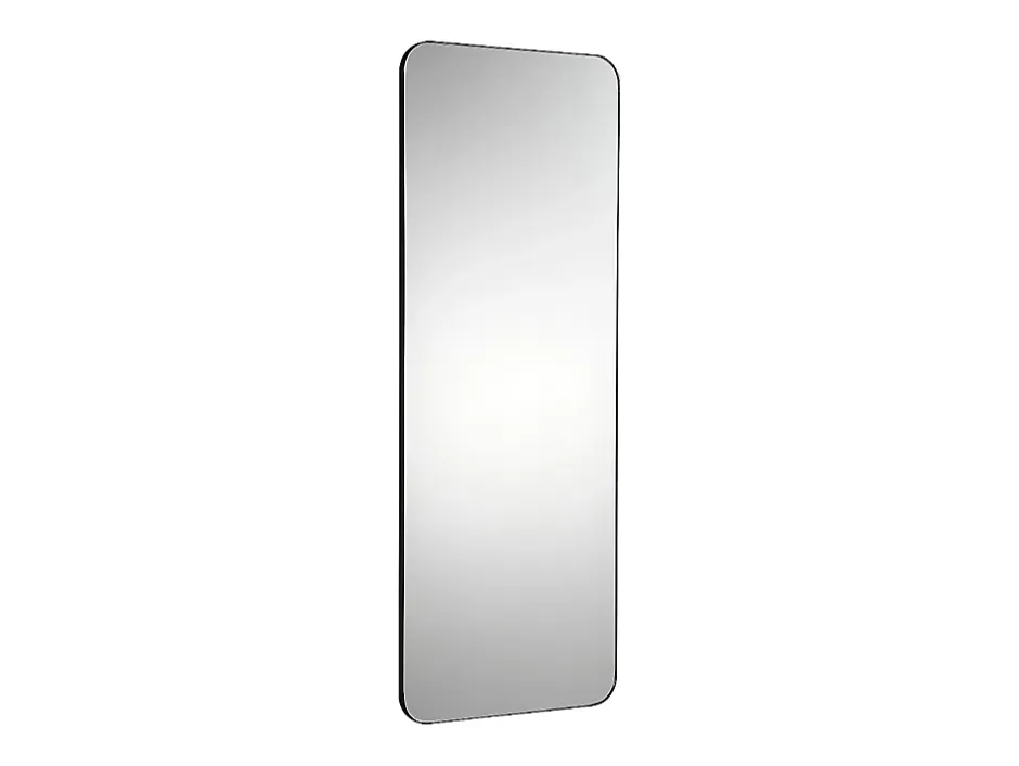 Vente-unique Miroir de salle de bain rectangle contour noir - 140x50 cm - DEMETRIA