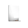 Meublorama Miroir de salle de bain SCOTT Gris foncé 60x79x18 cm* Miroir Simple