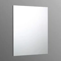 Kiamami Valentina Miroir De Salle De Bain Simple Avec Cadre En Abs Gris 70X60
