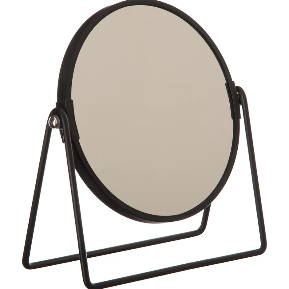5Five Miroir de salle de bains rond grossissant à poser diam. 17 cm, coloris noir,* Miroir Simple