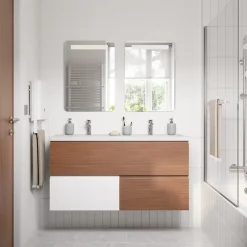 Cooke & Lewis Miroir de salle de bains éclairant LED antibuée 60x70 cm, GoodHome Colwell