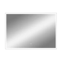 MPGlass Miroir de salle de bains lumineux LED rectangulaire l. 100 x H. 70 cm Bishop 2