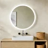 Mon Beau bain Miroir de salle de bains rond 80x80 cm - Anti-Buée , Mémoire, LED,Miroir lumineux de salle de bains* Miroir Lumineux
