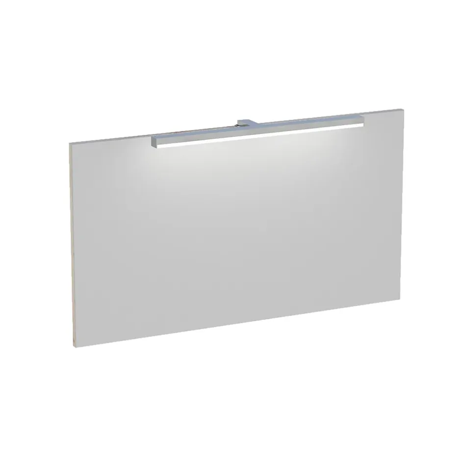 Miroir de salle de bains lumineux LED effet chêne artisan l.90 cm, Calao* Miroir Lumineux