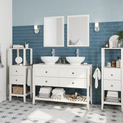 GoodHome Miroir de salle de bains blanc mat l.70 x L.50 x ép.1,6 cm, Perma