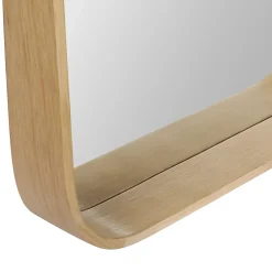 Homesight Miroir de salle de bains l.60 x H.80 cm, placage chêne, Thiam