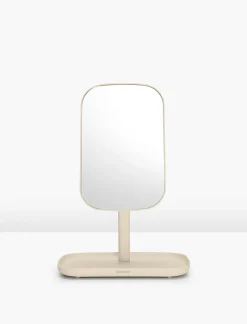 Brabantia Miroir de salle de bains avec plateau, beige, ReNew* Miroir Simple