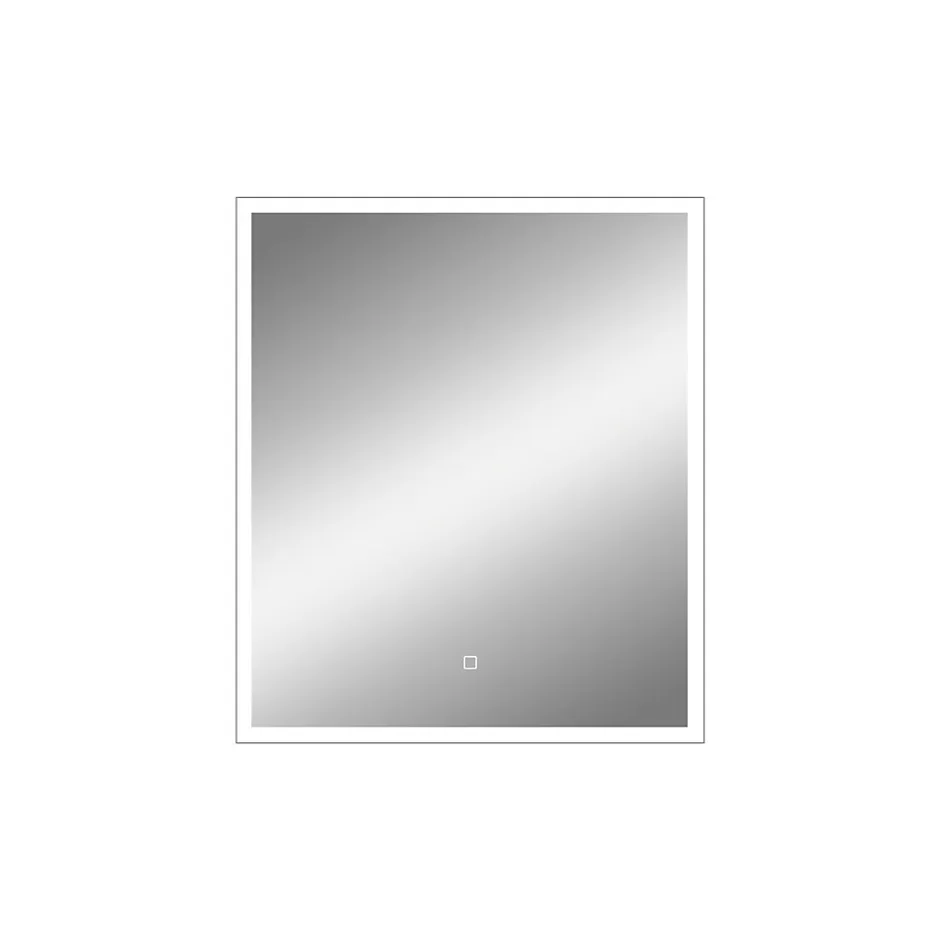 MPGlass Miroir de salle de bains lumineux LED rectangulaire l. 60 x H. 70 cm Bishop 2
