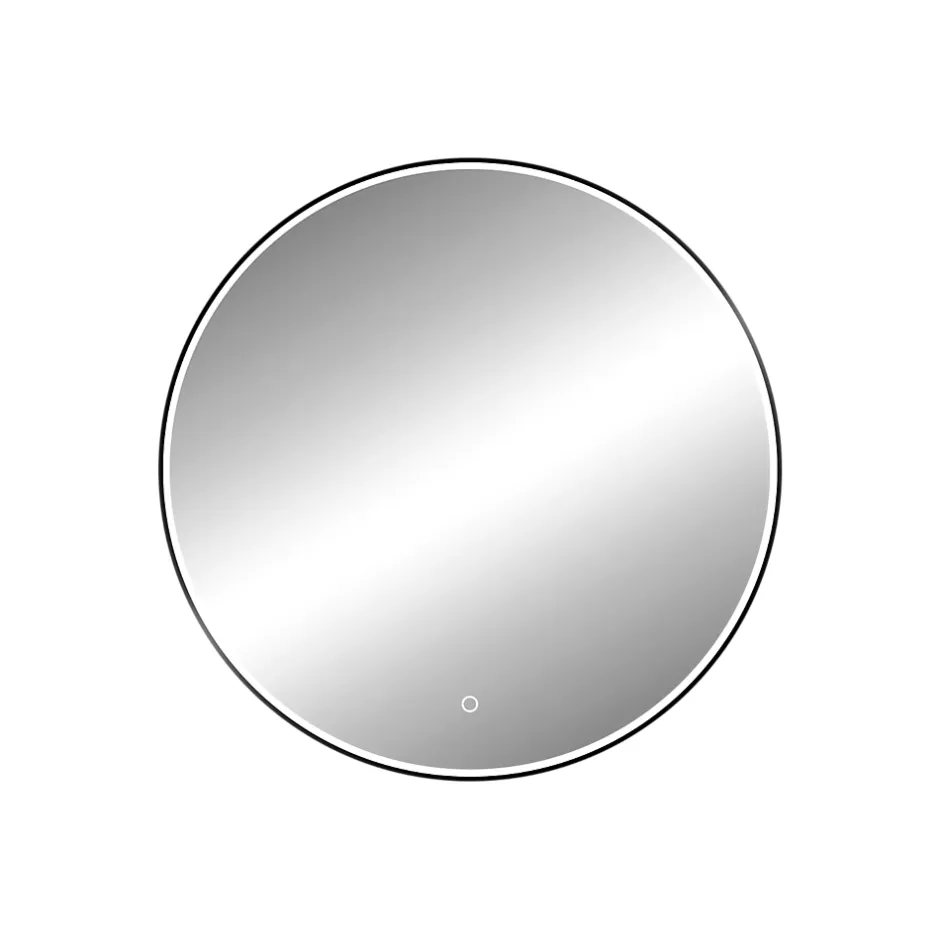 MPGlass Miroir de salle de bains lumineux LED rond Ø 80 cm Denver