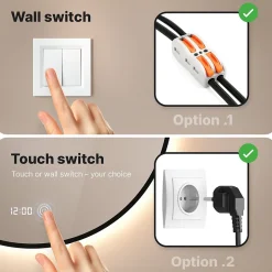 Mirlux Miroir de salle de bains lumineux LED rond 120cm, Cadre noir, Antibuée