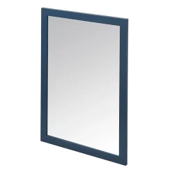 GoodHome Miroir de salle de bains bleu mat l.70 x L.50 x ép.1,6 cm, Perma* Miroir Simple