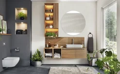 MPGlass Miroir de salle de bains lumineux LED connecté rond BroadWay diamètre 100 cm, bluetooth,