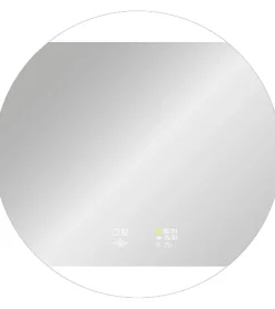 MPGlass Miroir de salle de bains lumineux LED connecté rond BroadWay diamètre 100 cm, bluetooth,