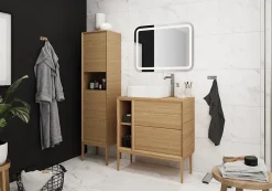 Cooke & Lewis Miroir de salle de bains lumineux LED 80 x 60 cm, Charlestown* Miroir Lumineux