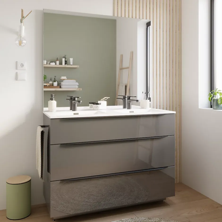 Cooke & Lewis Miroir de salle de bains l.120 x H.100 cm, Pamili
