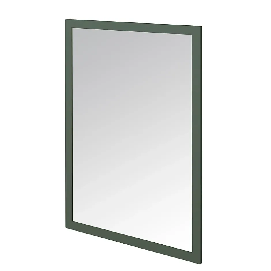 GoodHome Miroir de salle de bains vert mat l.70 x L.100 x ép.1,6 cm, Perma