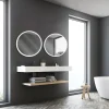 MPGlass Miroir de salle de bains lumineux LED rond Ø70 cm, argenté, Bishop* Miroir Lumineux