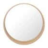 Homesight Miroir de salle de bains rond Ø.60 cm, placage chêne, Thiam* Miroir Simple