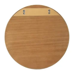 Homesight Miroir de salle de bains rond Ø.60 cm, placage chêne, Thiam* Miroir Simple