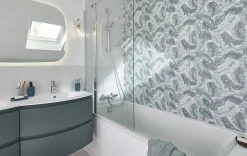 Miroir de salle de bains lumineux LED l.110 x H.75 x P.2 cm, Alba