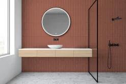 MPGlass Miroir de salle de bains lumineux LED rond Ø 100 cm Bishop 2