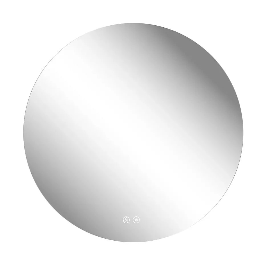 MPGlass Miroir de salle de bains rond lumineux à LED Ø80 cm, Aurora