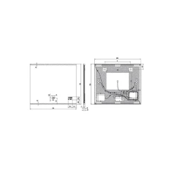 MPGlass Miroir de salle de bains lumineux LED connecté 70 x 80 cm, argenté, BroadWay