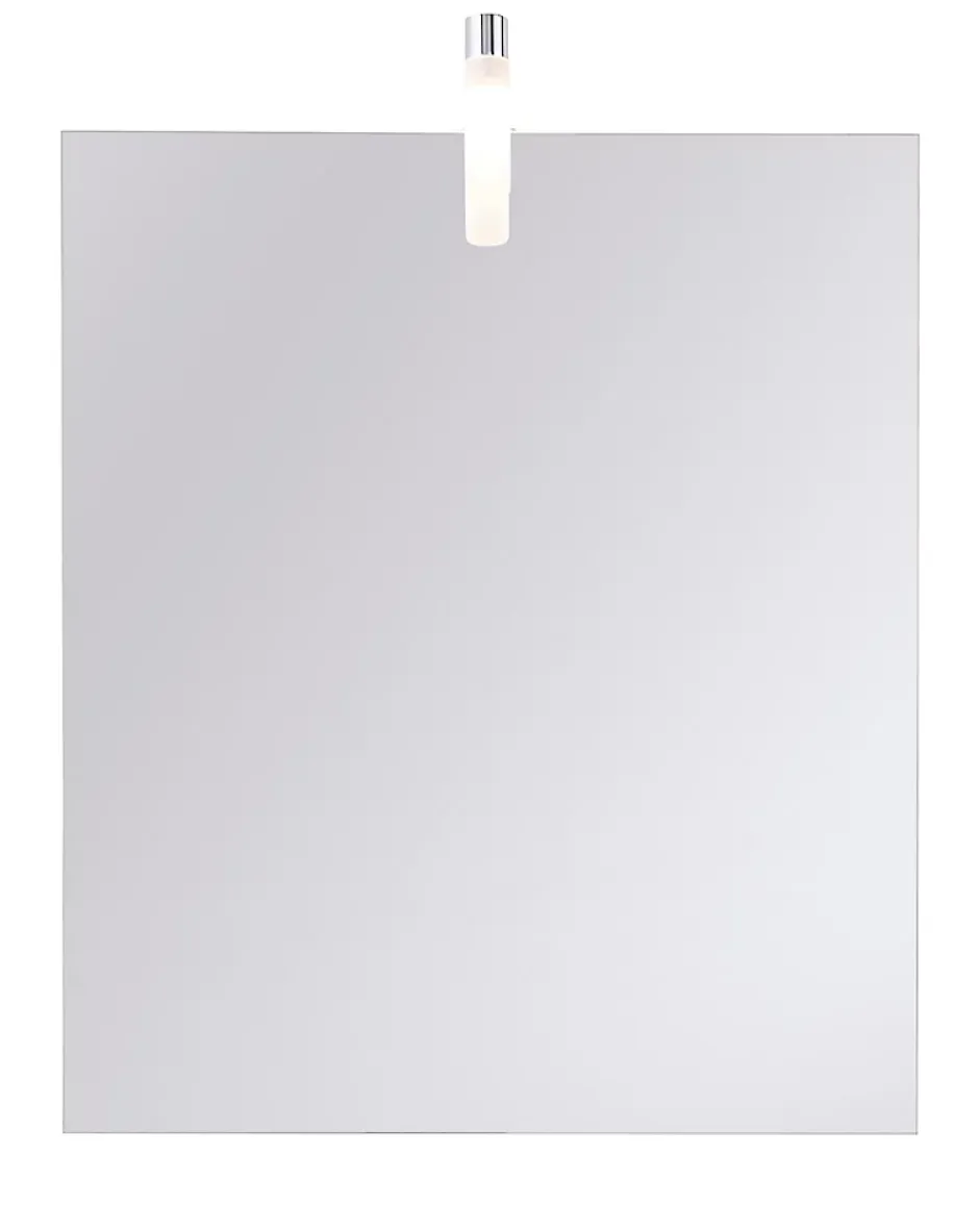 Miroir de salle de bains lumineux chrome IP44 l.60 x H.70 x P.10 cm, Opah* Miroir Lumineux