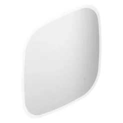 Miroir de salle de bains lumineux LED L75xH75xP2 cm, Alba