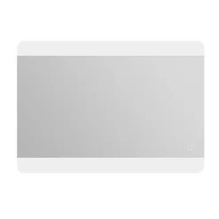 MPGlass Miroir de salle de bains lumineux LED, argenté l.100 x H.70 cm, Vague