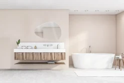 MPGlass Miroir de salle de bains lumineux LED, l.70 x H.100 cm, argenté, Stone