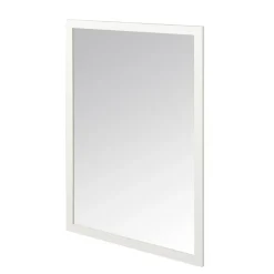 GoodHome Miroir de salle de bains blanc mat L.100 x l.70 x ép.1,6 cm, Perma* Miroir Simple