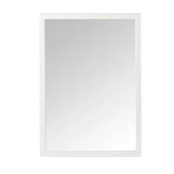GoodHome Miroir de salle de bains blanc mat L.100 x l.70 x ép.1,6 cm, Perma* Miroir Simple