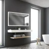 MPGlass Miroir de salle de bains lumineux LED 70 x 120 cm, argenté, Bishop* Miroir Lumineux
