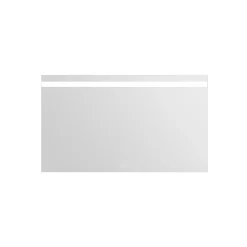 MPGlass Miroir de salle de bains lumineux LED L.120 x H.70 cm, argenté, Kelme