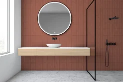 MPGlass Miroir de salle de bains lumineux LED rond Ø 120 cm Denver