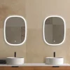 MPGlass Miroir de salle de bains lumineux LED rectangulaire l. 60 x H. 80 cm Bishop 2* Miroir Lumineux