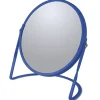Spirella Miroir de salle de bains grossissant métal, bleu royal, Akira